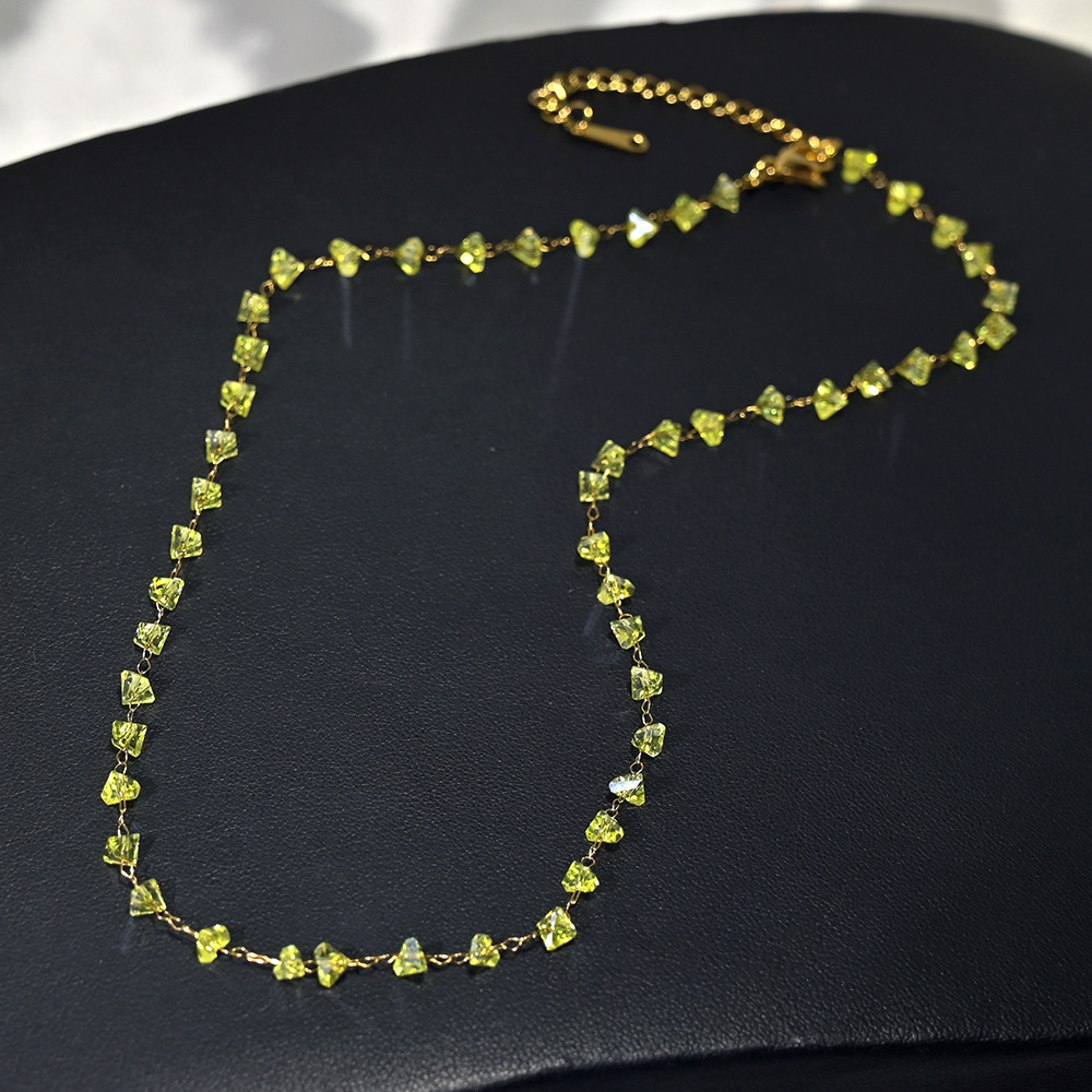 15:15-gold chain lemon yellow