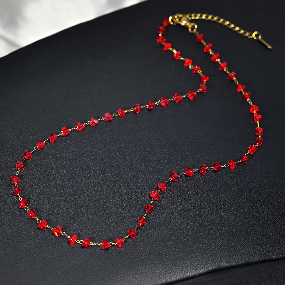 11-gold chain red