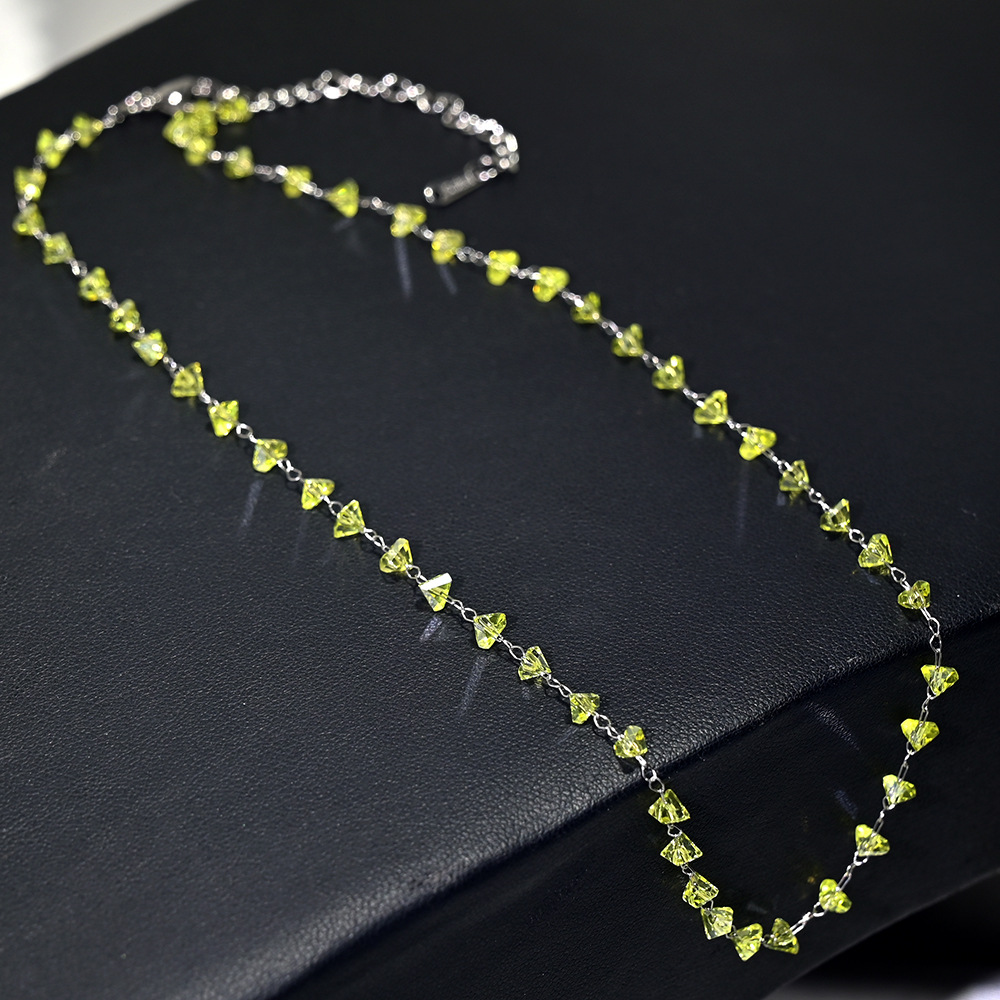 17:17-silver chain lemon yellow