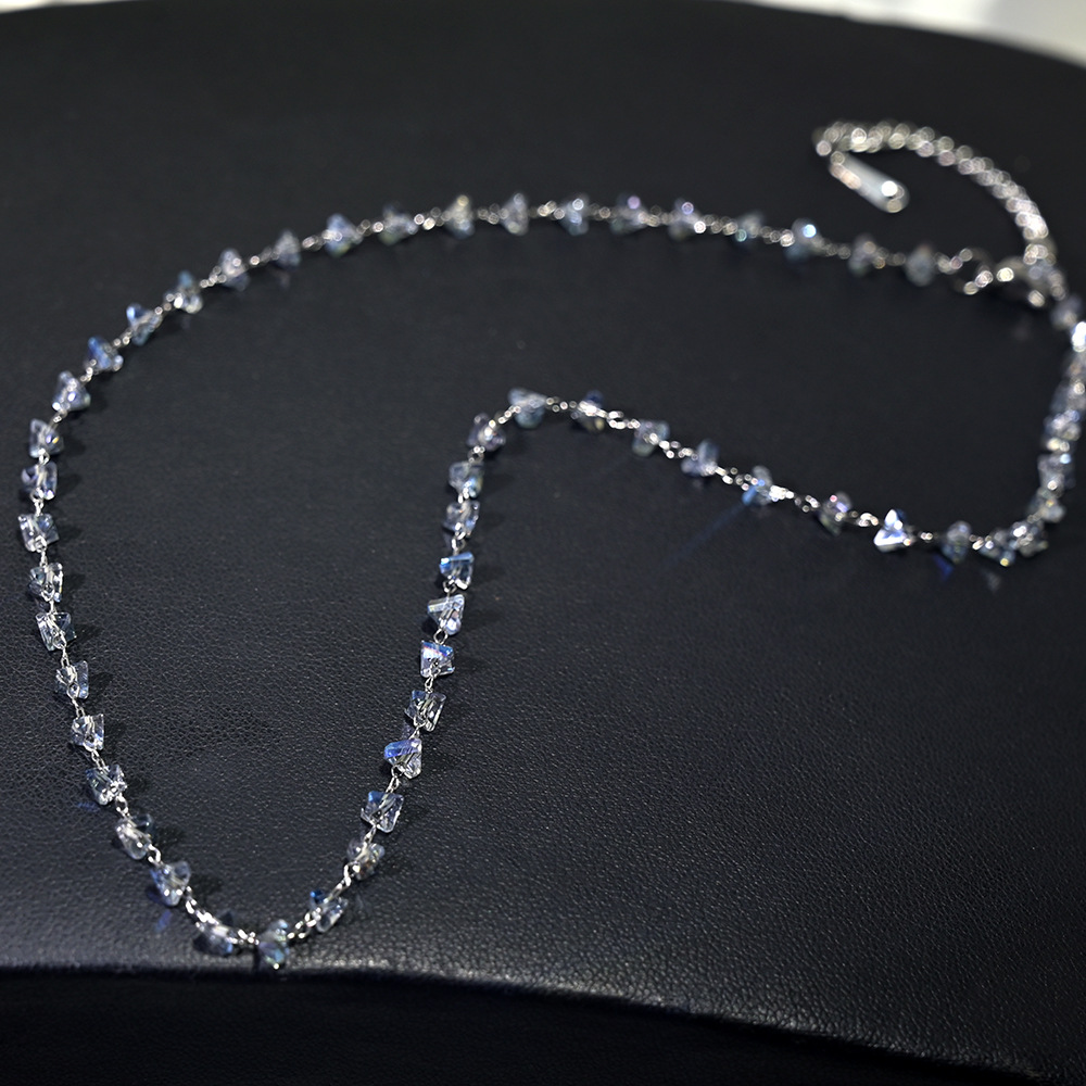21-silver chain haze blue (semi-transparent blue)