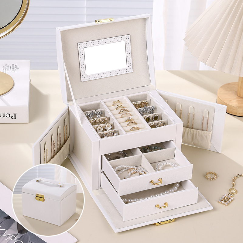 3-layer butterfly double door white (17.5*14*13cm)