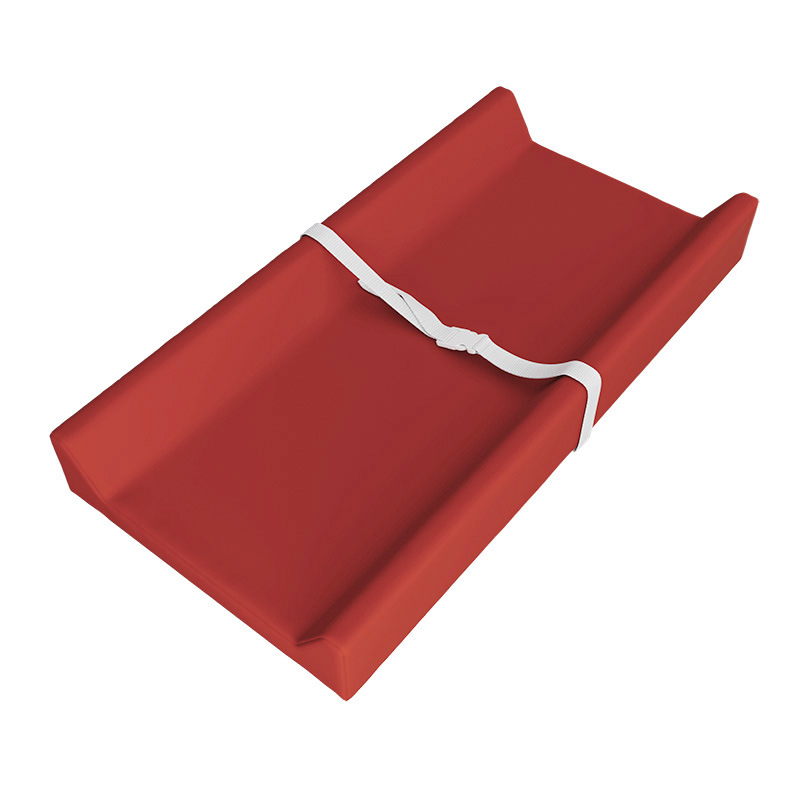 Brick red pu diaper changing pad