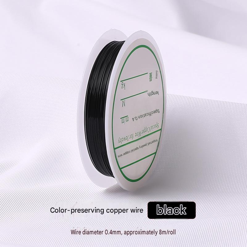 2:black/wire diameter 0.4mm/about 8m /roll