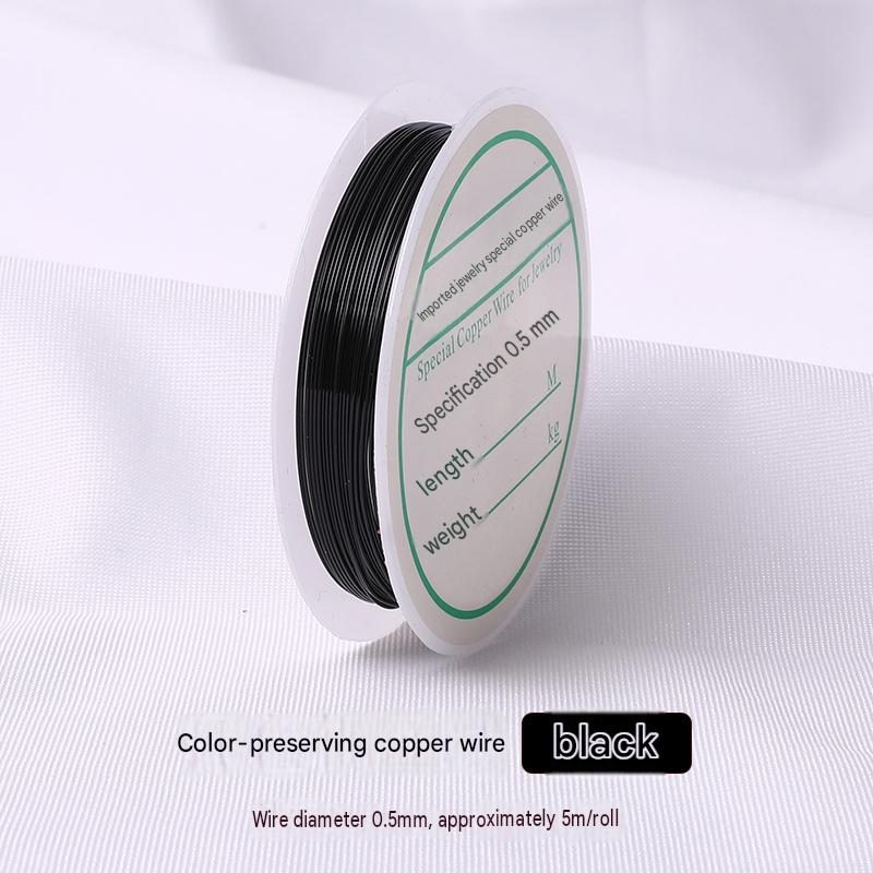 3:black/wire diameter 0.5mm/about 5m /roll