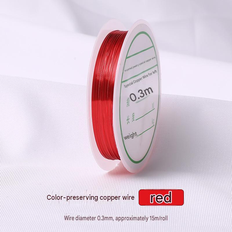4:red/wire diameter 0.3mm about 15m /roll