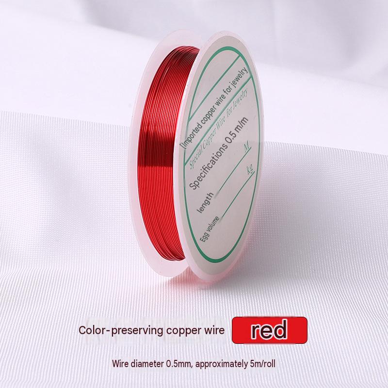 6:red/wire diameter 0.5mm/about 5m /roll