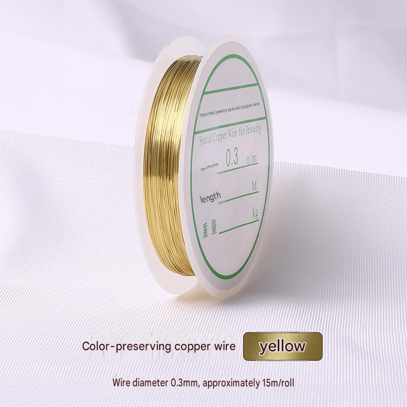 7:yellow/wire diameter 0.3mm about 15m /roll