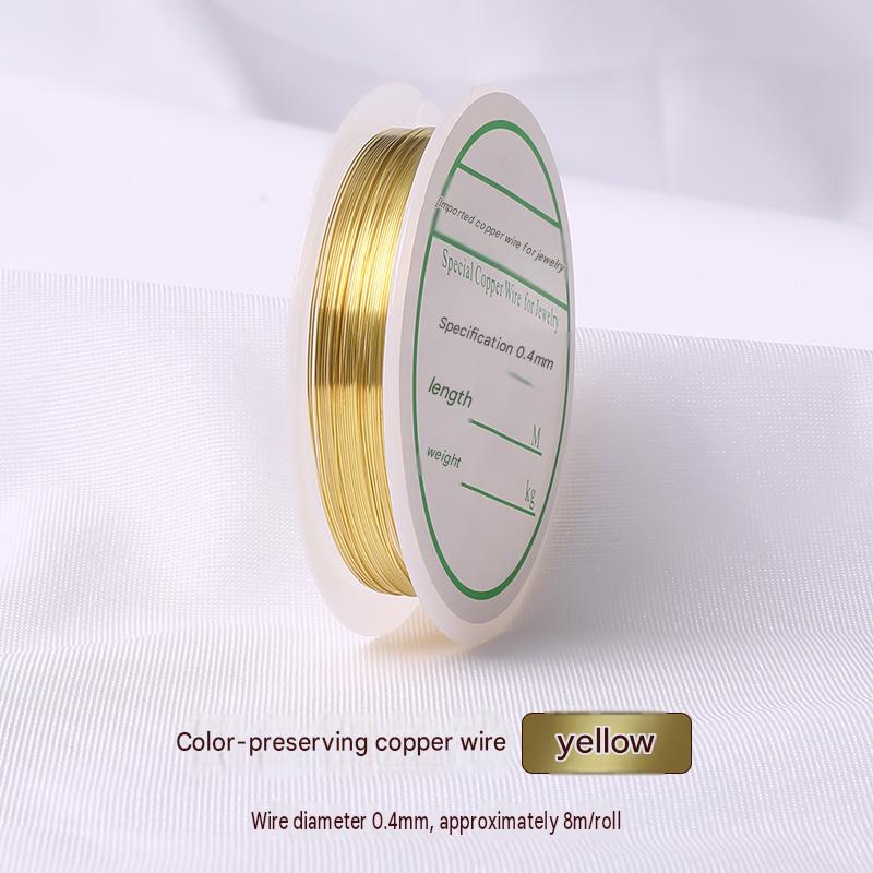8:yellow/wire diameter 0.4mm, about 8m /roll