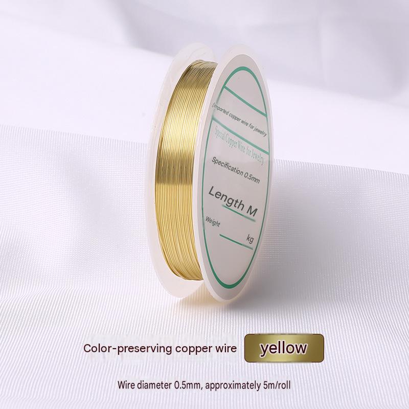 9:yellow/wire diameter 0.5mm, about 5m /roll