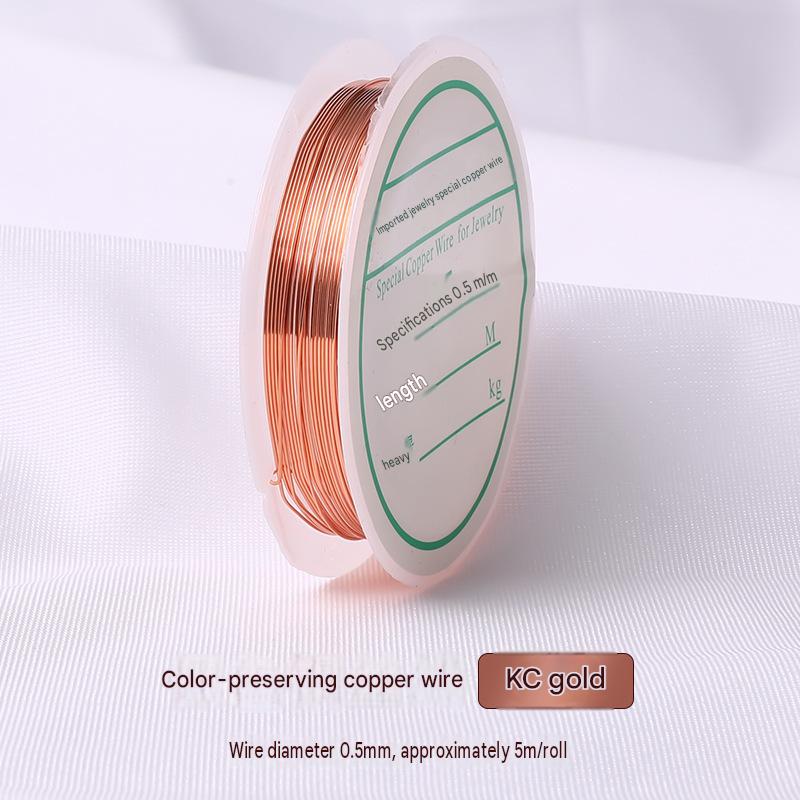 15:kc gold/wire diameter 0.5mm, about 5m / roll