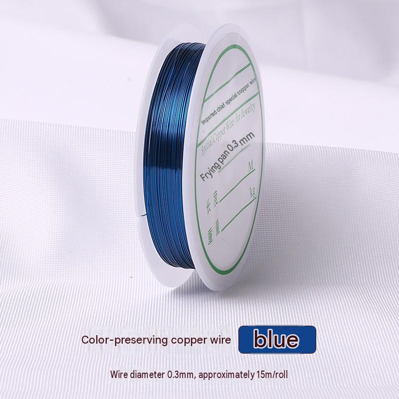 16:blue/wire diameter 0.3mm about 15m /roll