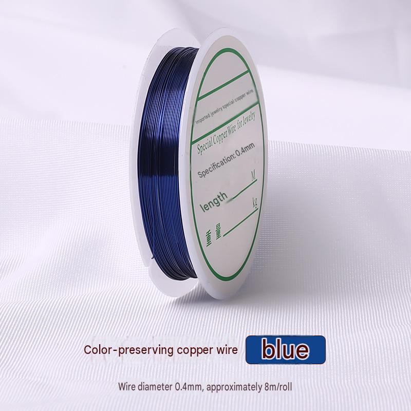 17:blue/wire diameter 0.4mm about 8m /roll