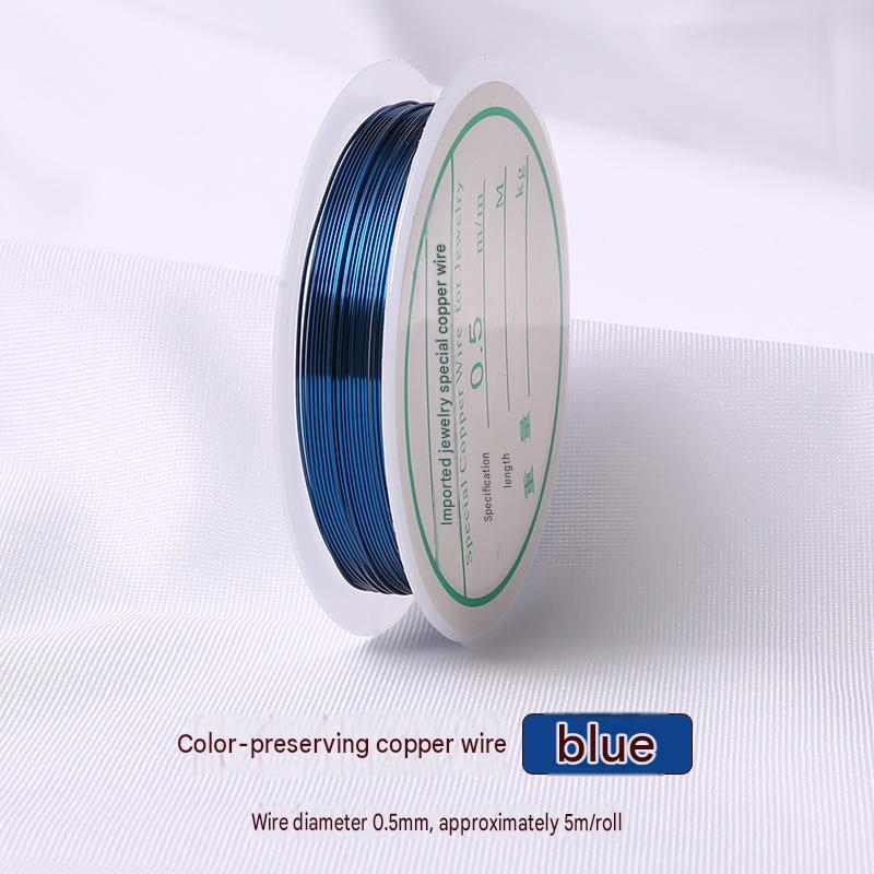 18:blue/wire diameter 0.5mm about 5m /roll