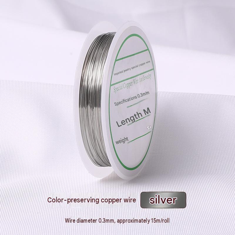 25:silver/wire diameter 0.3mm about 15m / roll