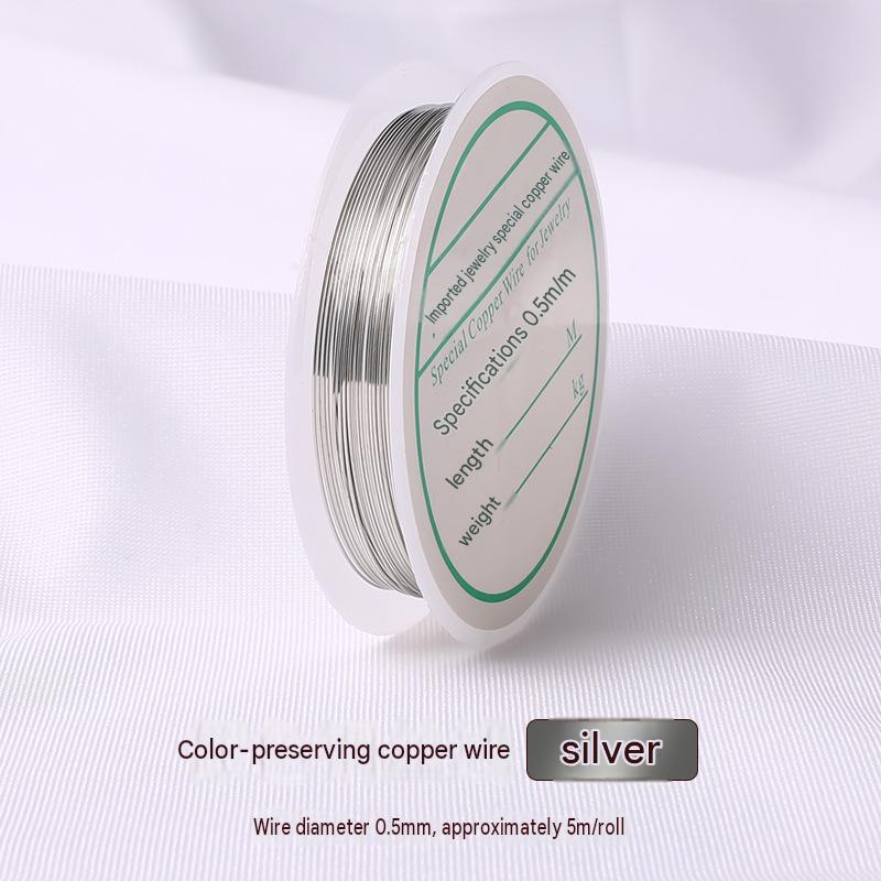 27:silver/wire diameter 0.5mm/about 5m /roll