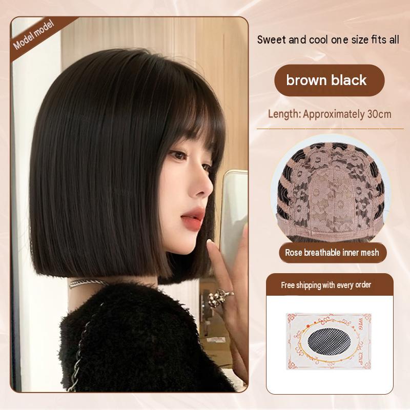 Sweet and cool one-size-fits-all [brown black]   hair net