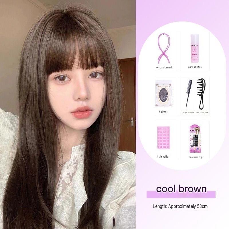 Cold brown seven-piece set