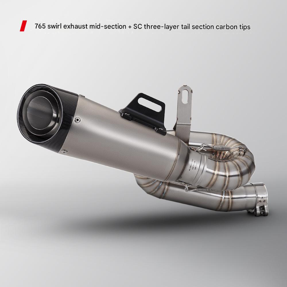 Stainless steel whirling Middle section   SC three-layer tail section carbon head