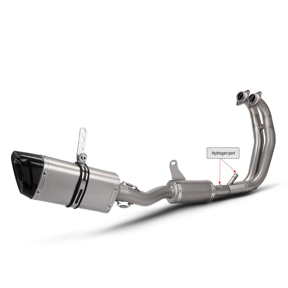 Rs457 dual oxygen port front section   m15 titanium color real carbon head