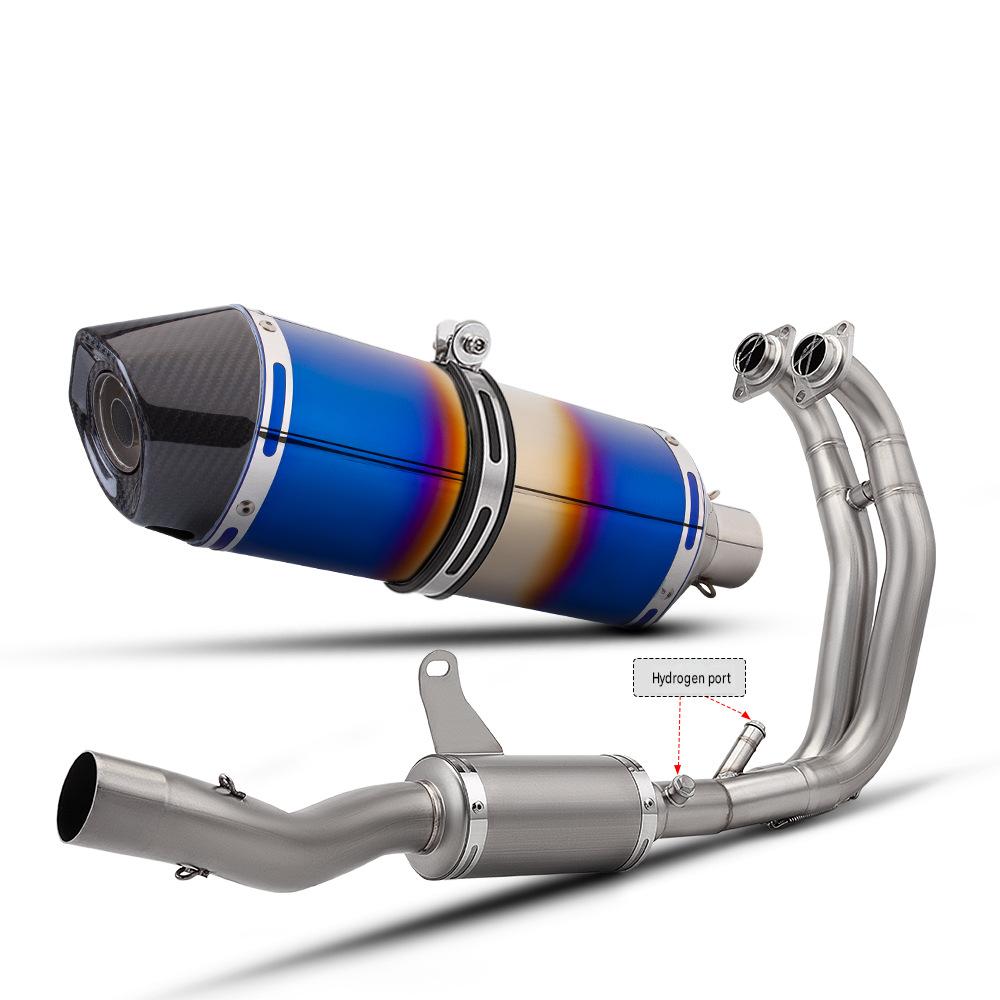 Rs457 dual oxygen port front section   aw25 blued real carbon head