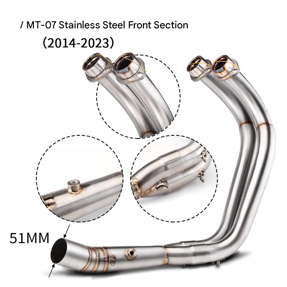 MT07 stainless steel front section
