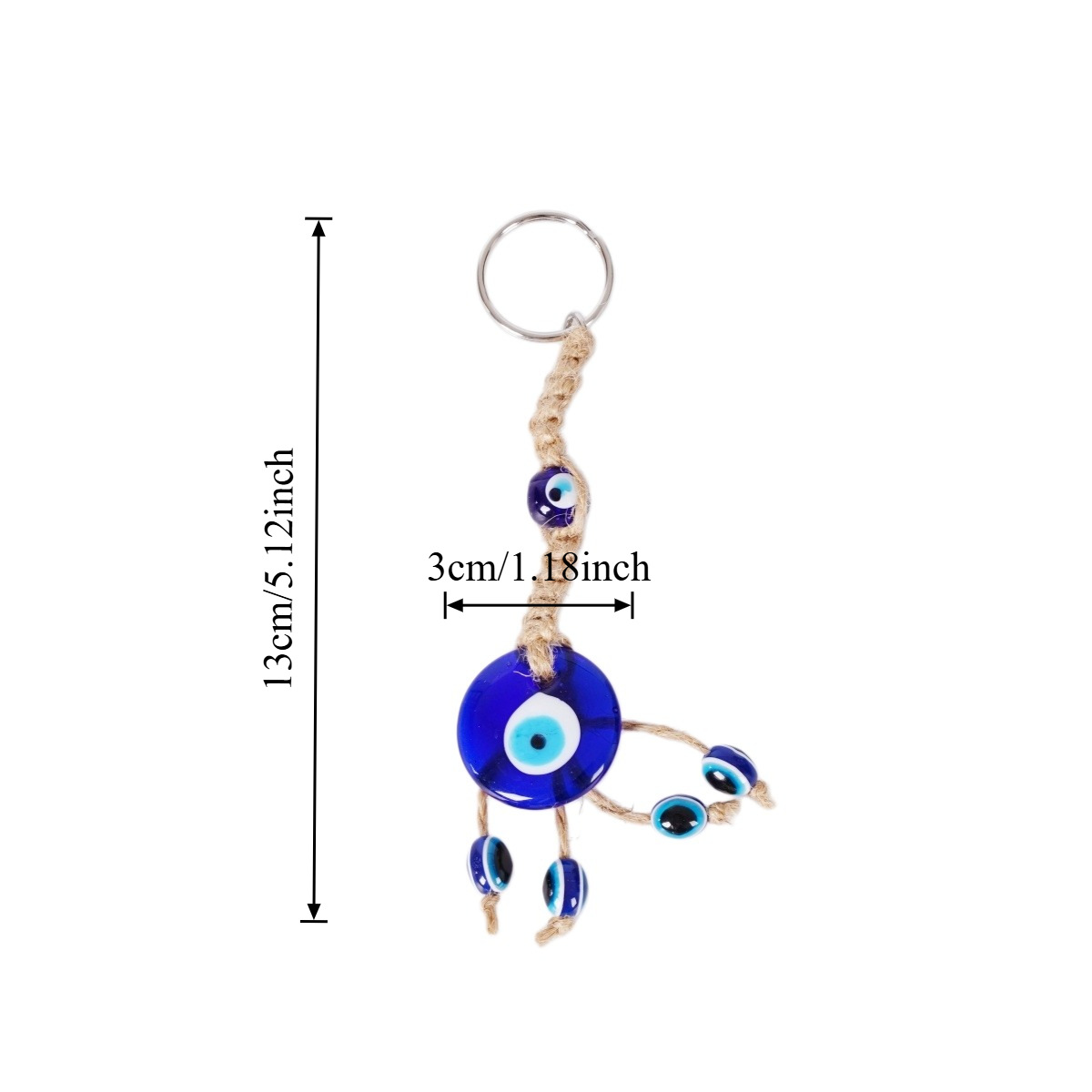 Blue eyes keychain