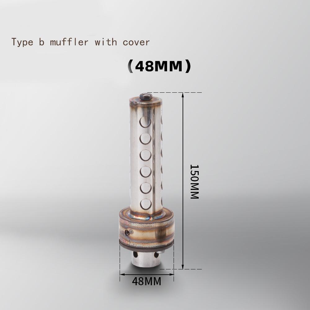 muffler with cover 48mm
