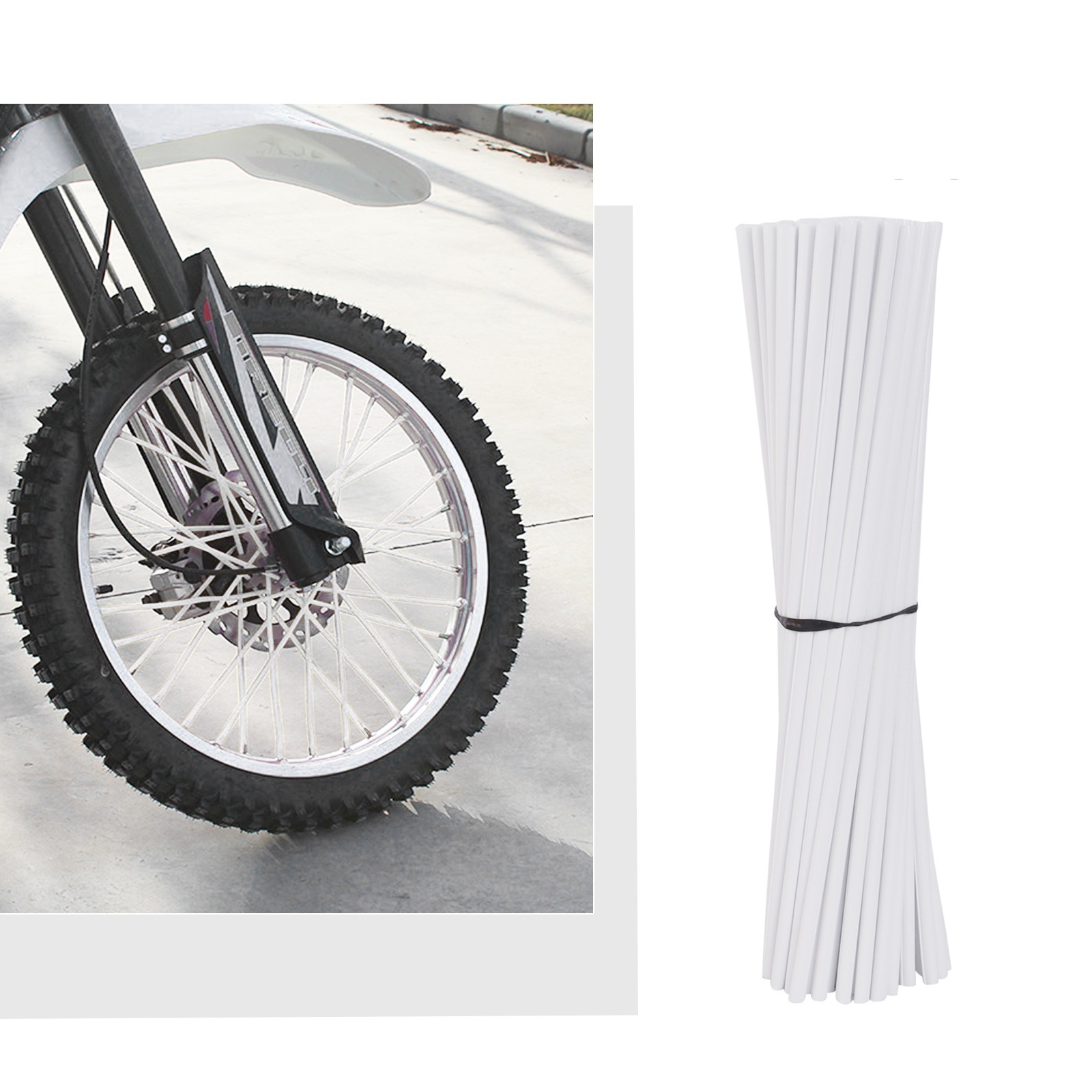 White 17cm [72 strips]