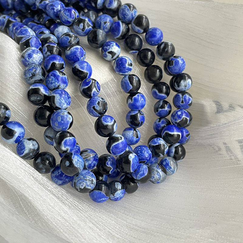Lapis lazuli fire agate 8mm