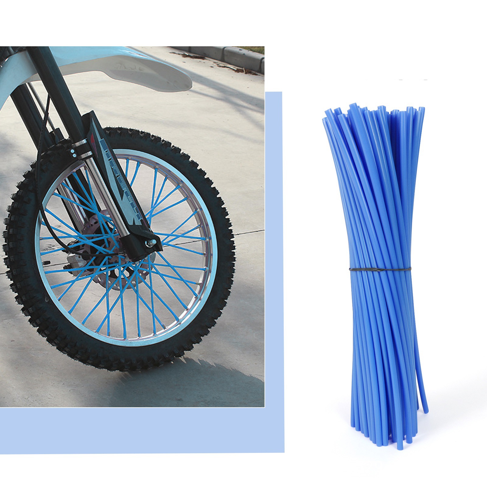 Light blue 17cm [72 strips]