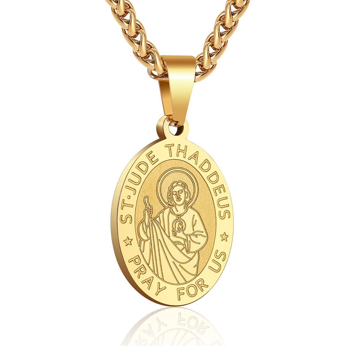 3:Saint jude gold necklace