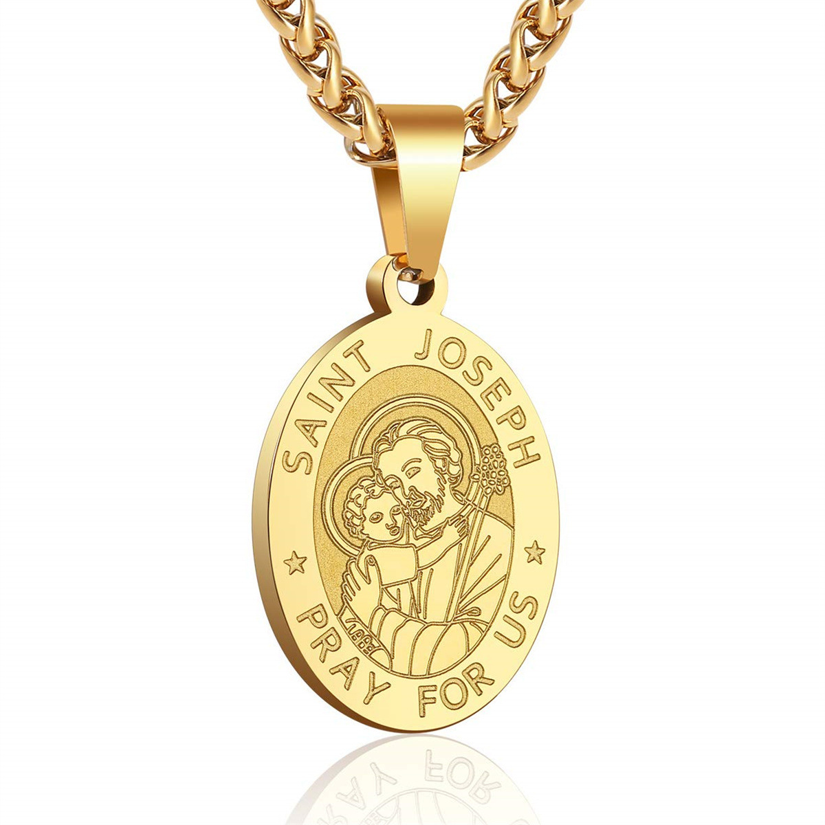 6:Saint joseph gold necklace