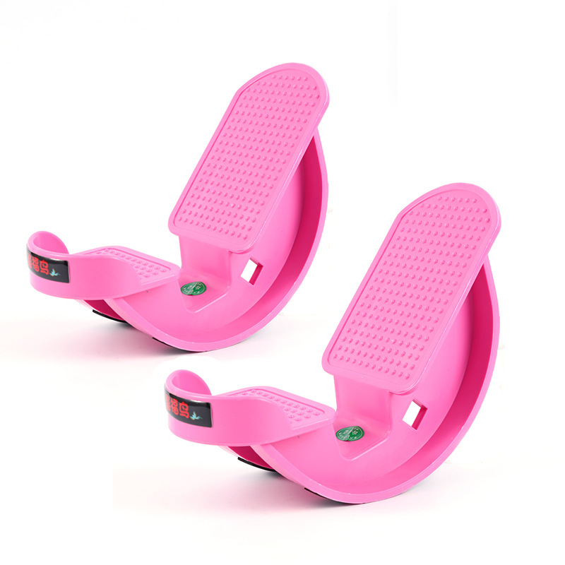 Stretch wheel oblique pedal pink two pack