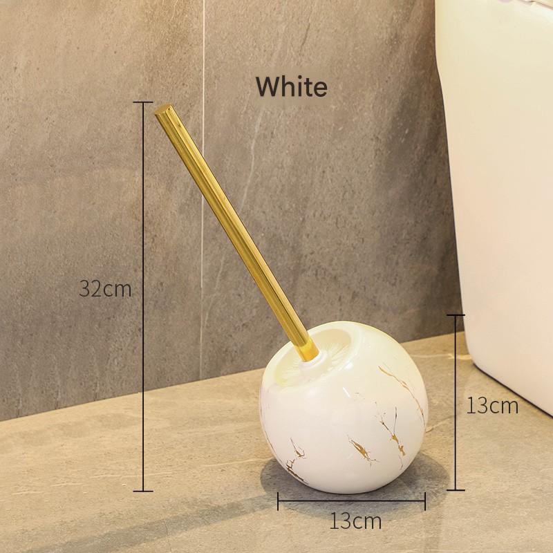 Marble gold pattern-white round