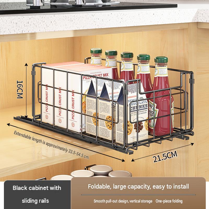 Single layer-drawer basket [black]]