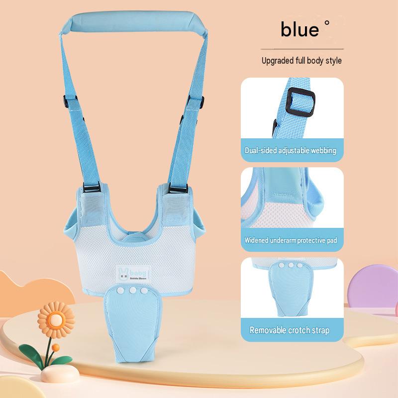 Rabbit mesh toddler belt blue   crotch protector