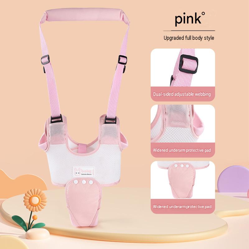 Rabbit mesh toddler belt pink   crotch protector