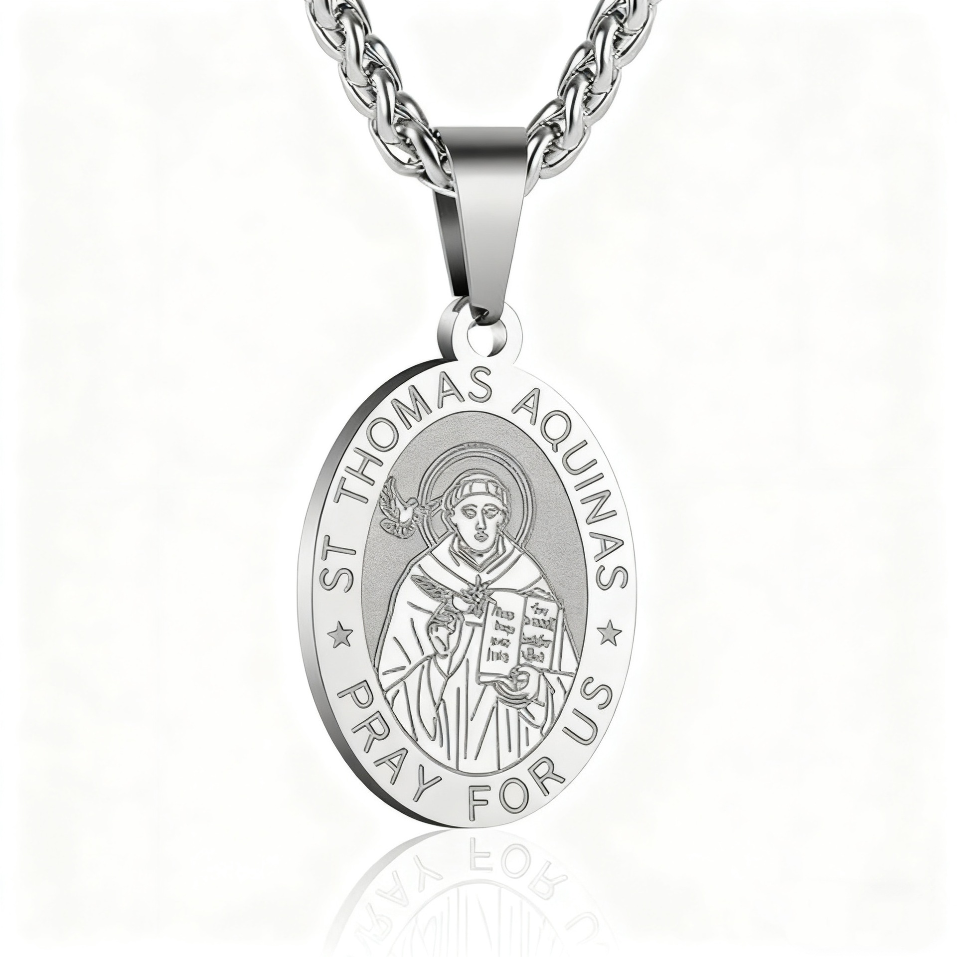 1:St. thomas silver necklace
