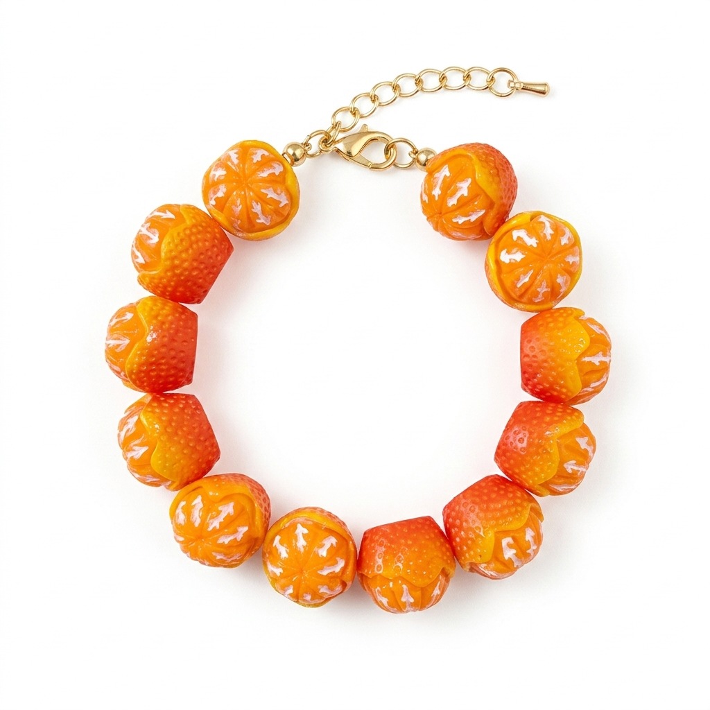 8:Orange bracelet 21cm