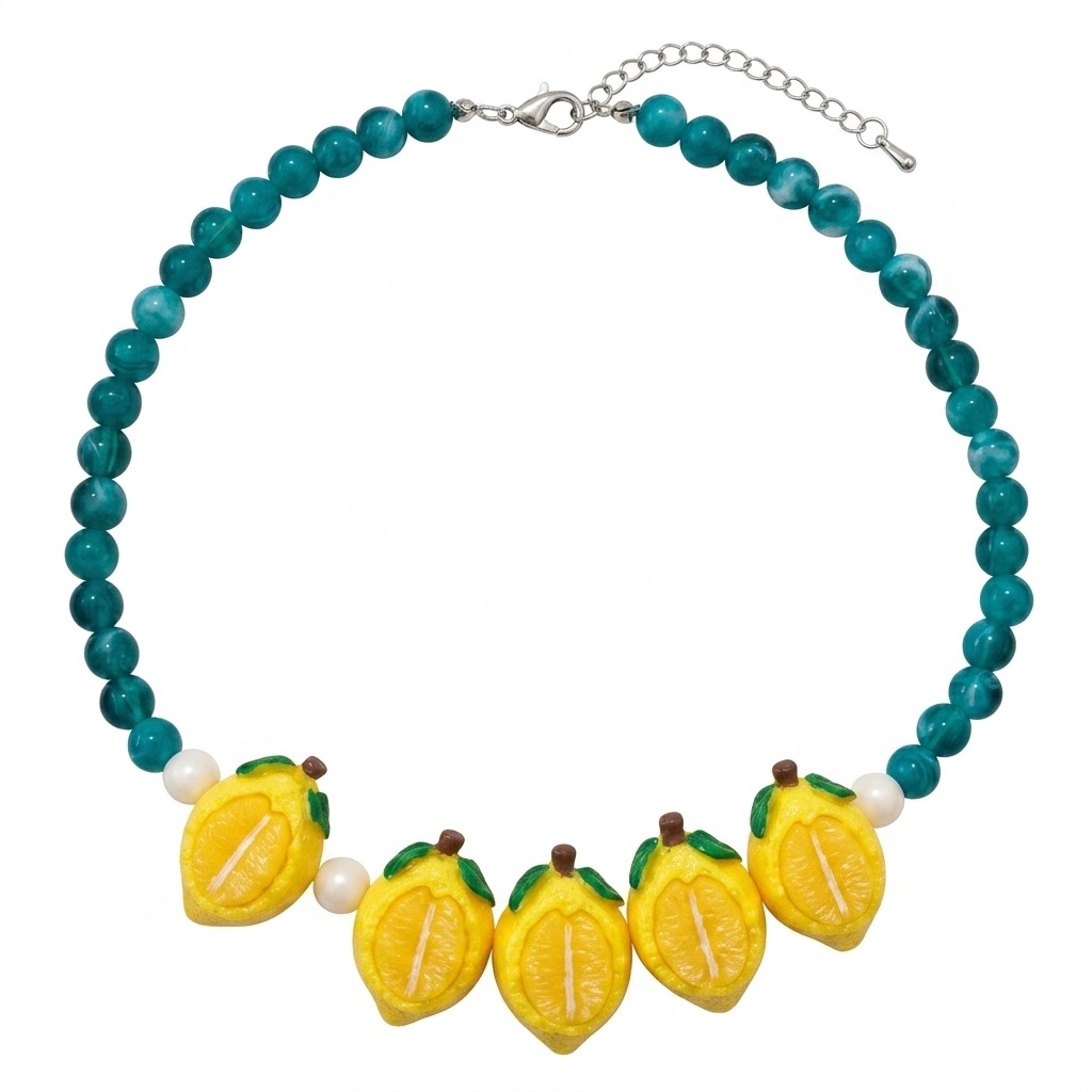13:Lemon necklace  40cm
