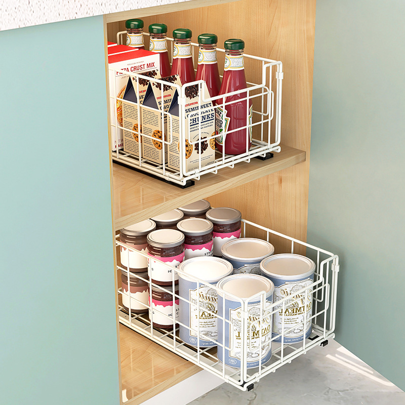 Two set-drawer basket [white]]