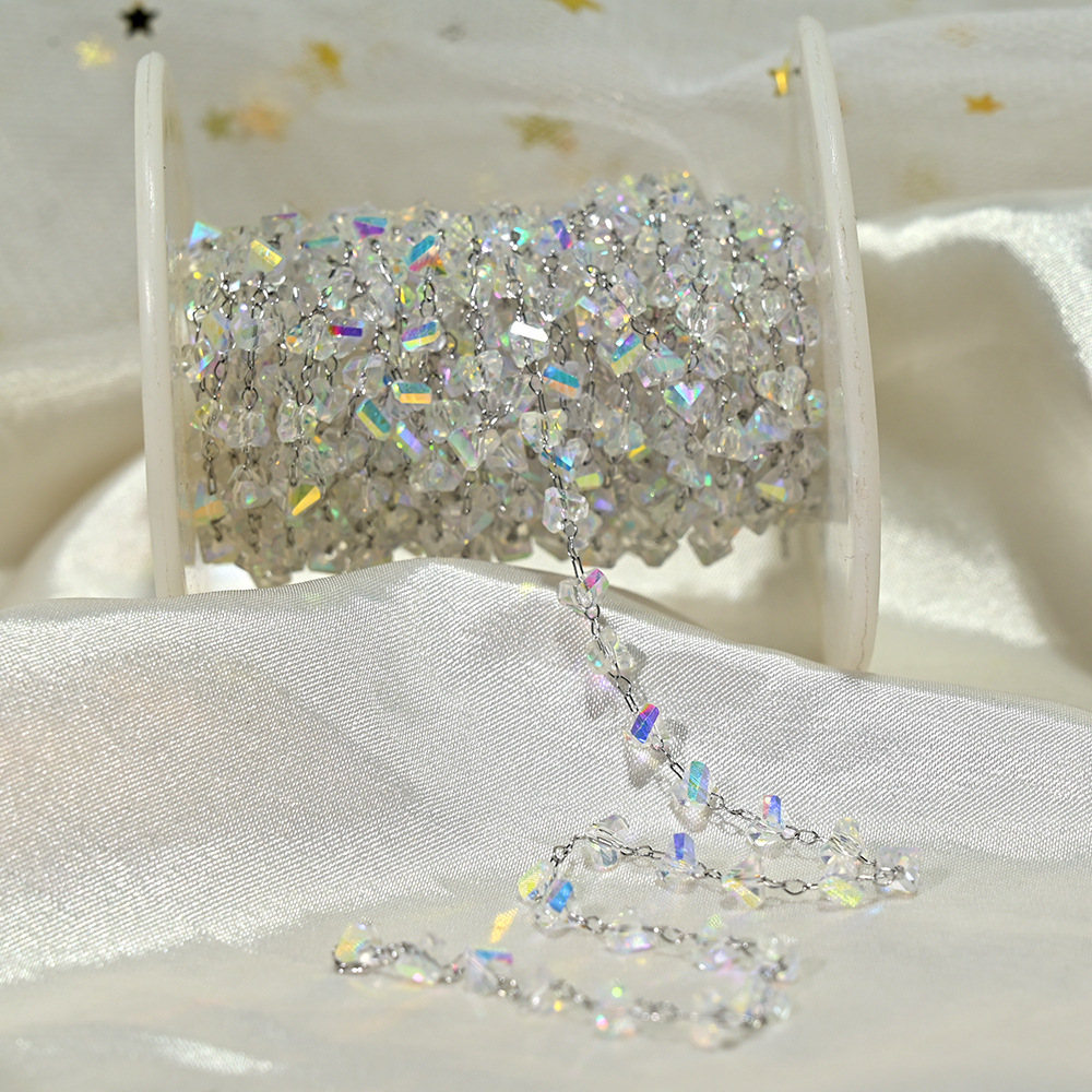 3:Lt036-silver chain white flash
