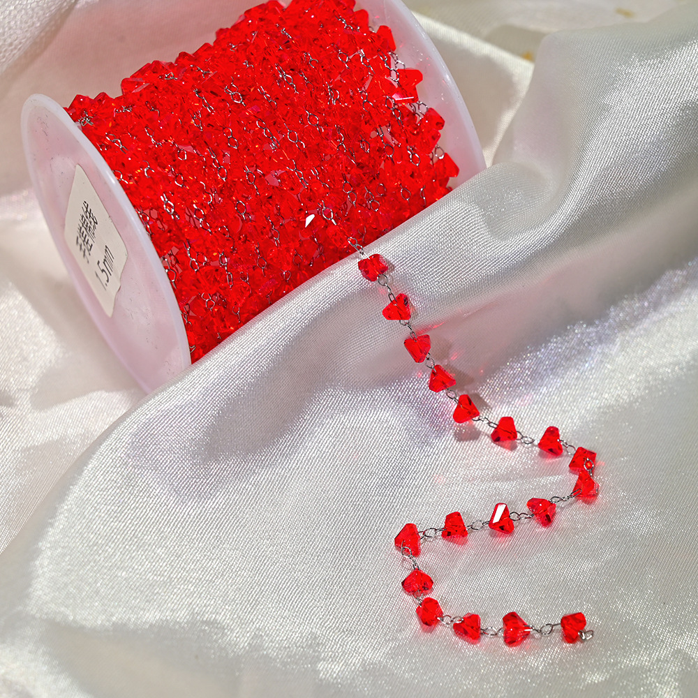 22:Lt055-silver chain red