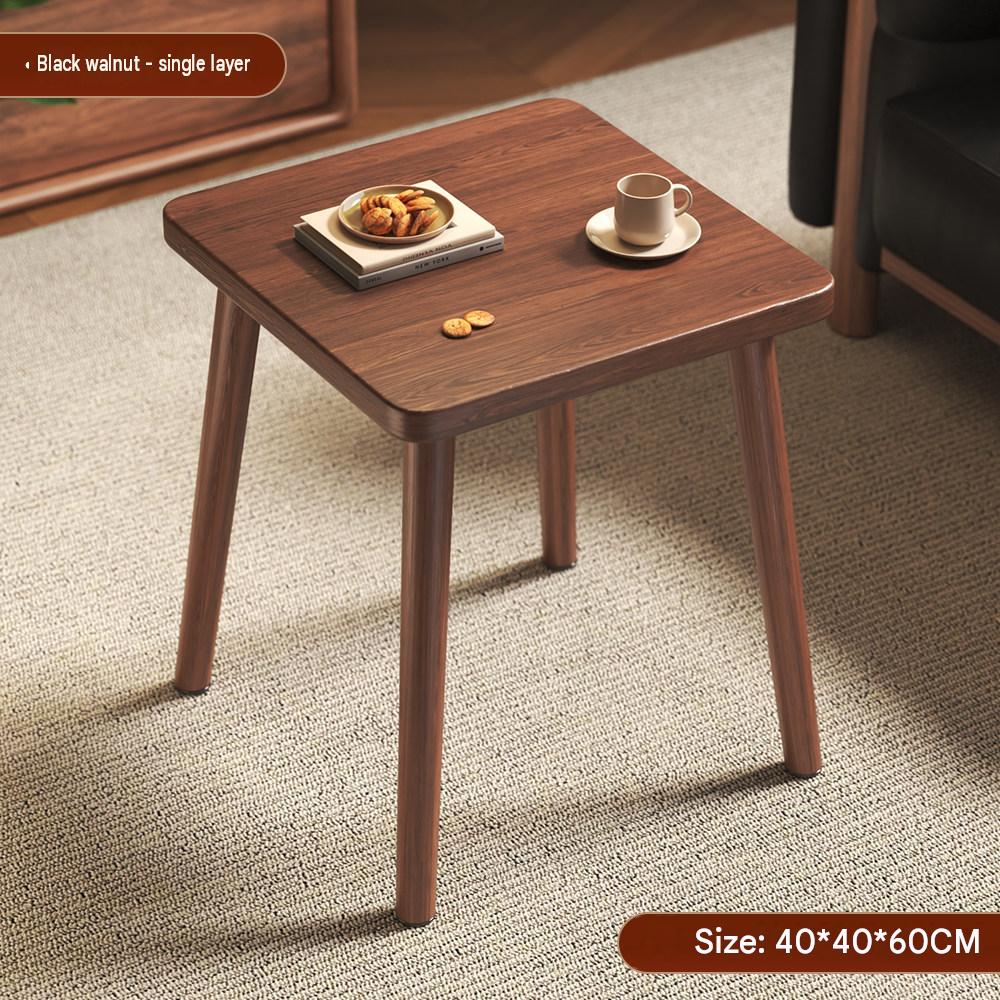 [single-layer square table with table legs] black walnut 40*40*60