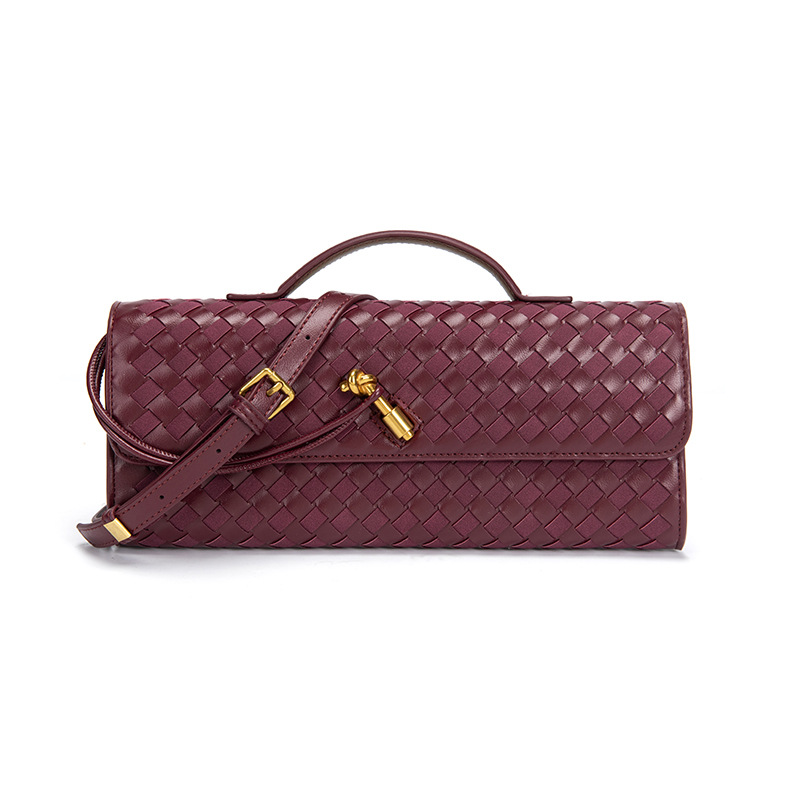 Pu leather with matte burgundy finish