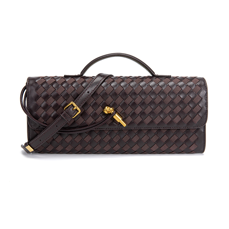 Pu leather with frosted coffee brown finish