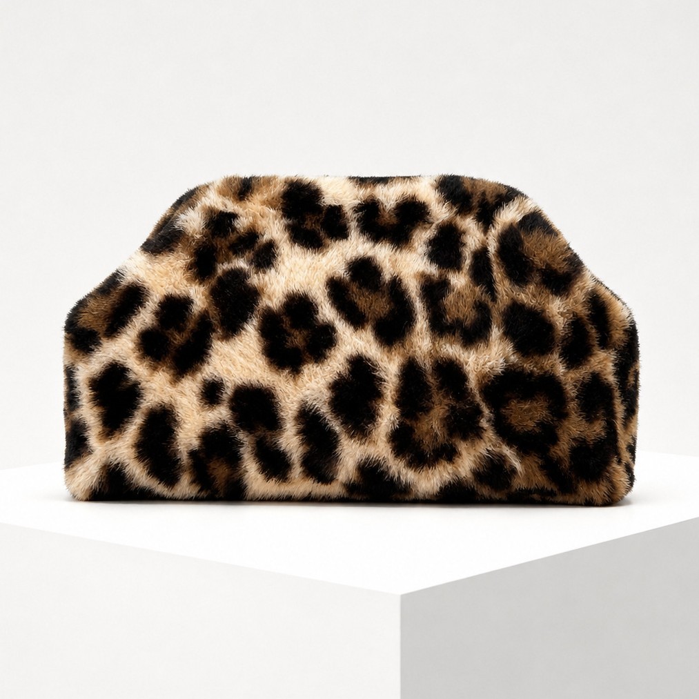 Leopard print plush