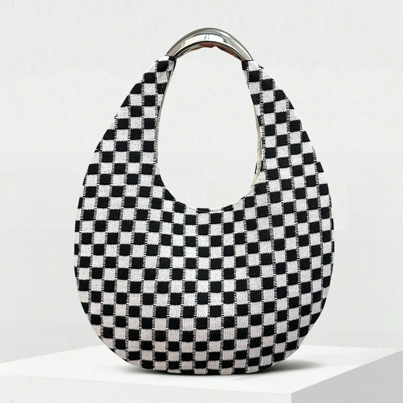 Black and white plaid