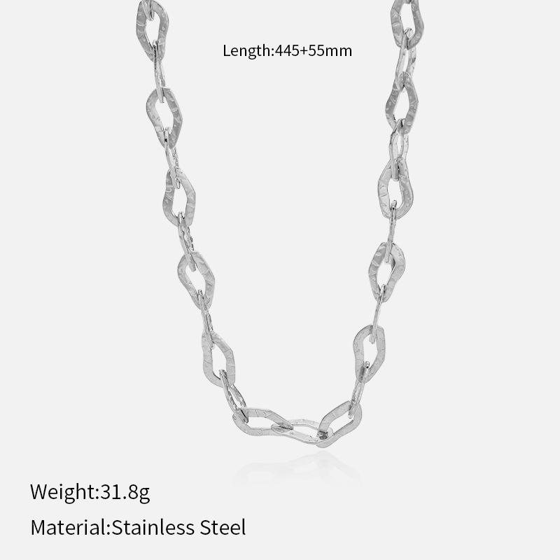 4:Steel color necklace