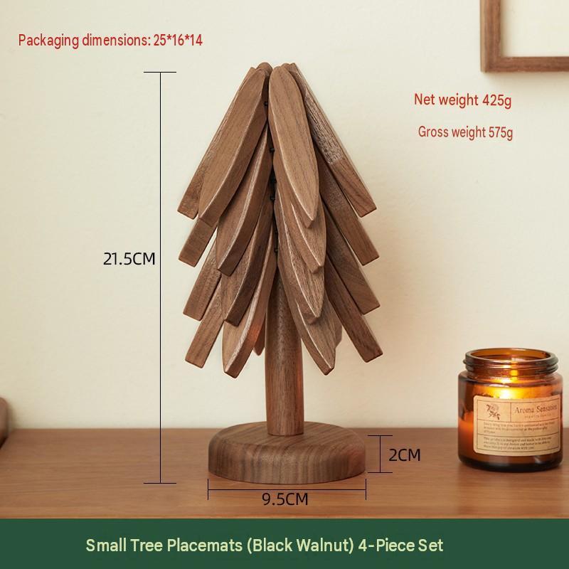 black walnut 4 pcs with holder